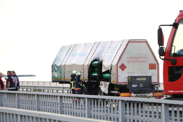 Rize’de Yanan Cng Tankeri Korkuttu