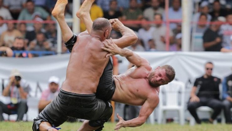 672. Tarihi Elmalı Yağlı Güreşleri’nde çeyrek finalistler aşikâr oldu