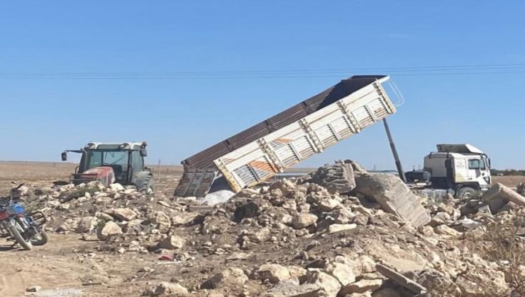 Damper yüksek tansiyon çizgisine değdi! Şoför öldü