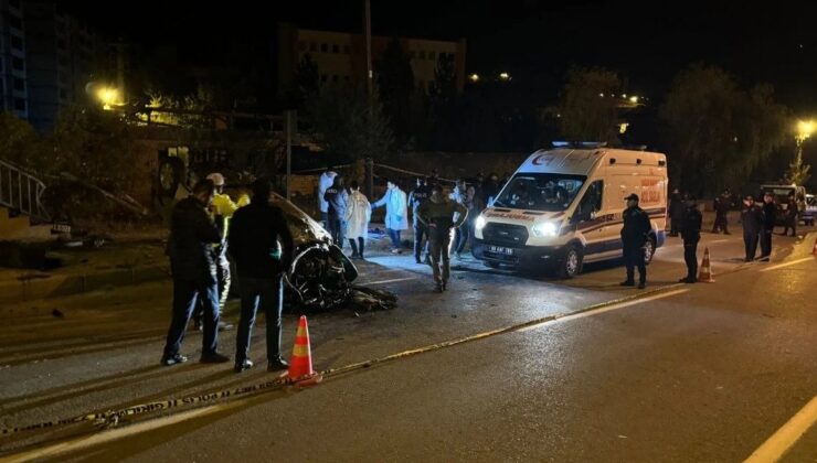 Bayburt’ta devrilen arabanın şoförü öldü