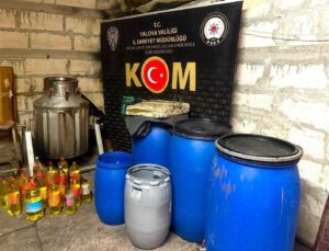 Yalova’da, 68 litre uydurma içki ele geçirildi: 3 gözaltı