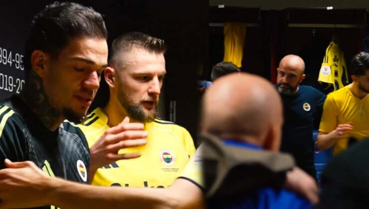 Fenerbahçe derbinin soyunma odası manzaralarını yayınladı