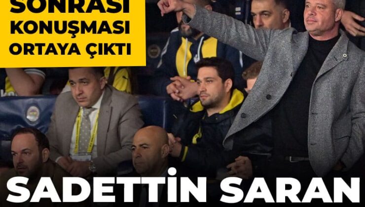 Sadettin Saran soyunma odasına indi: Beraberlik konuşması ortaya çıktı