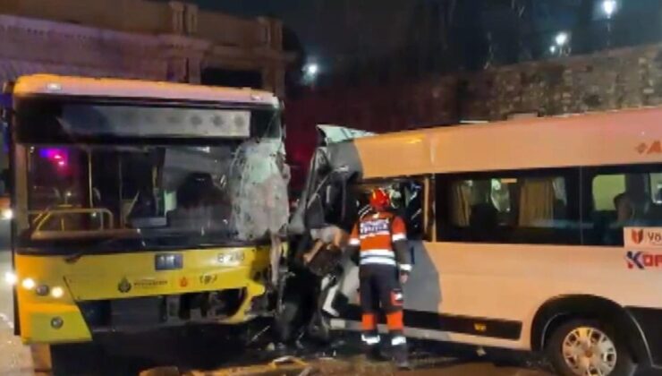 Beşiktaş’ta İETT kazası: Trafik durdu