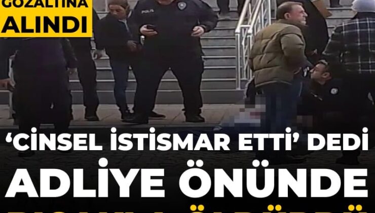 ‘Cinsel istismar etti’ dedi adliye önünde bıçakla öldürdü: Bayan gözaltına alındı