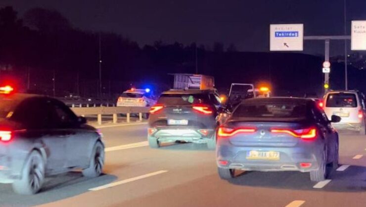 Küçükçekmece’de zincirleme kaza! 1 kişi yaralandı