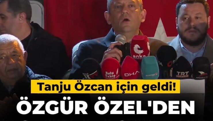 Özgür Özel’den Bolu’da açıklama! Tanju Özcan için geldi