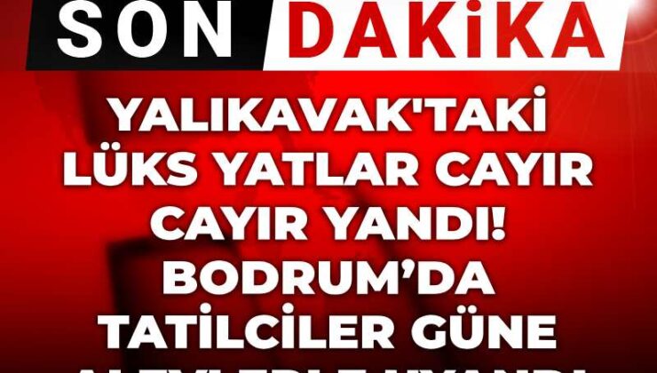 Son Dakika | Yalıkavak’taki lüks yatlar cayır cayır yandı! Bodrum’da tatilciler güne alevlerle uyandı