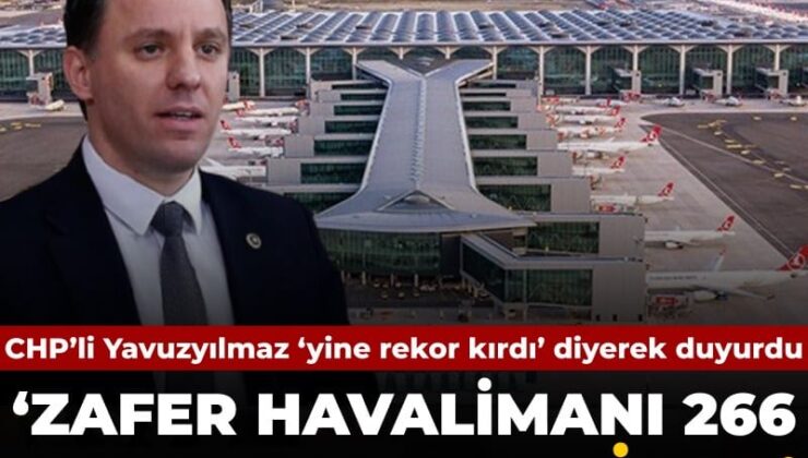 CHP’li Yavuzyılmaz: Zafer Havalimanı 266 aydır ziyan ediyor