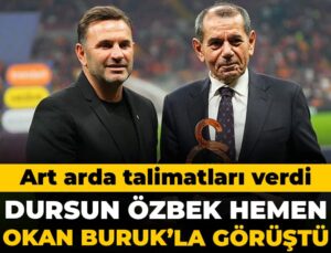 Dursun Özbek çabucak Okan Buruk’la görüştü: Arka arda talimatları verdi