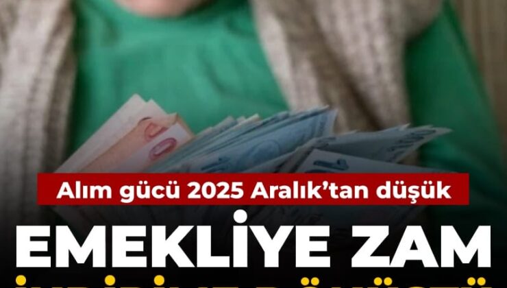Emeklinin artırımı indirime dönüştü: Alım gücü 2025 Aralık’tan düşük