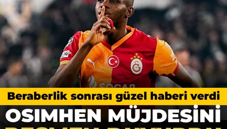 Galatasaray’da beraberlik sonrası Osimhen muştusu resmen açıklandı