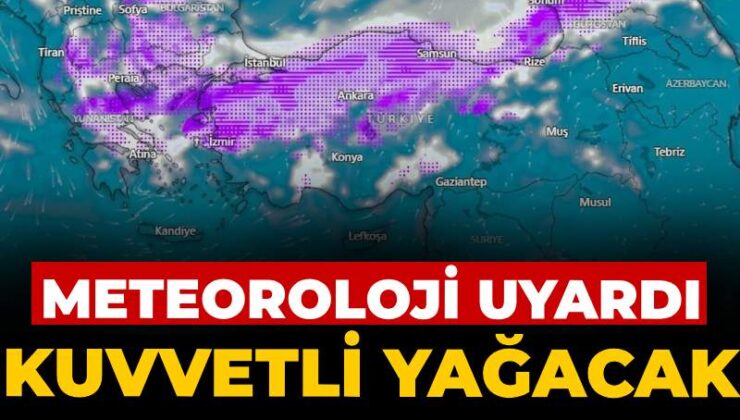 Meteoroloji uyardı: Yağmur kuvvetli yağacak dalga dalga vuracak