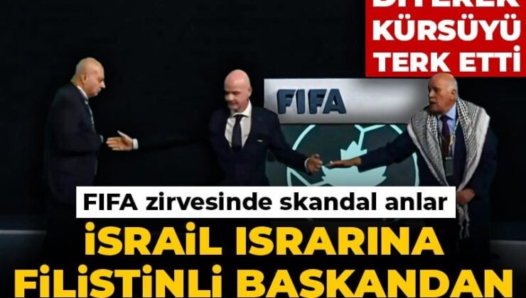 FIFA doruğunda skandal anlar! İsrail ısrarına Filistinli lider “Acı çekiyoruz” diyerek kürsüyü terk etti