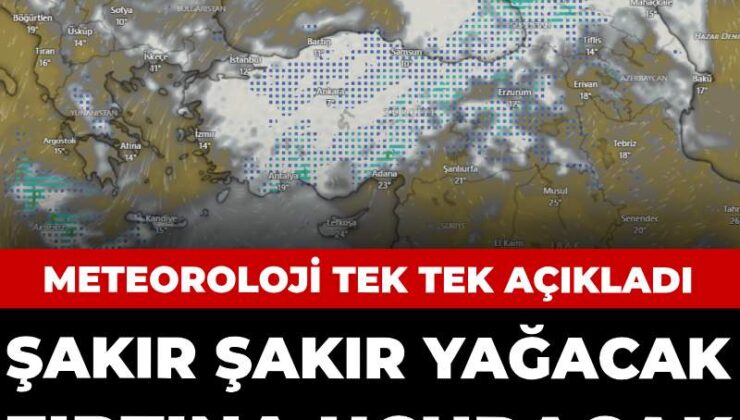 Şakır şakır yağmur yağacak fırtına uçuracak: Meteoroloji tek tek açıkladı