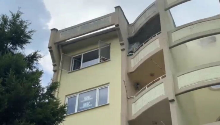 Kütahya’da 6 katlı apartmanın asansör dairesinde yangın