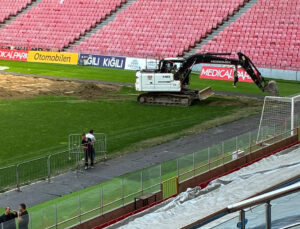 Süper Lig takımının stadı 35 cm kazılacak